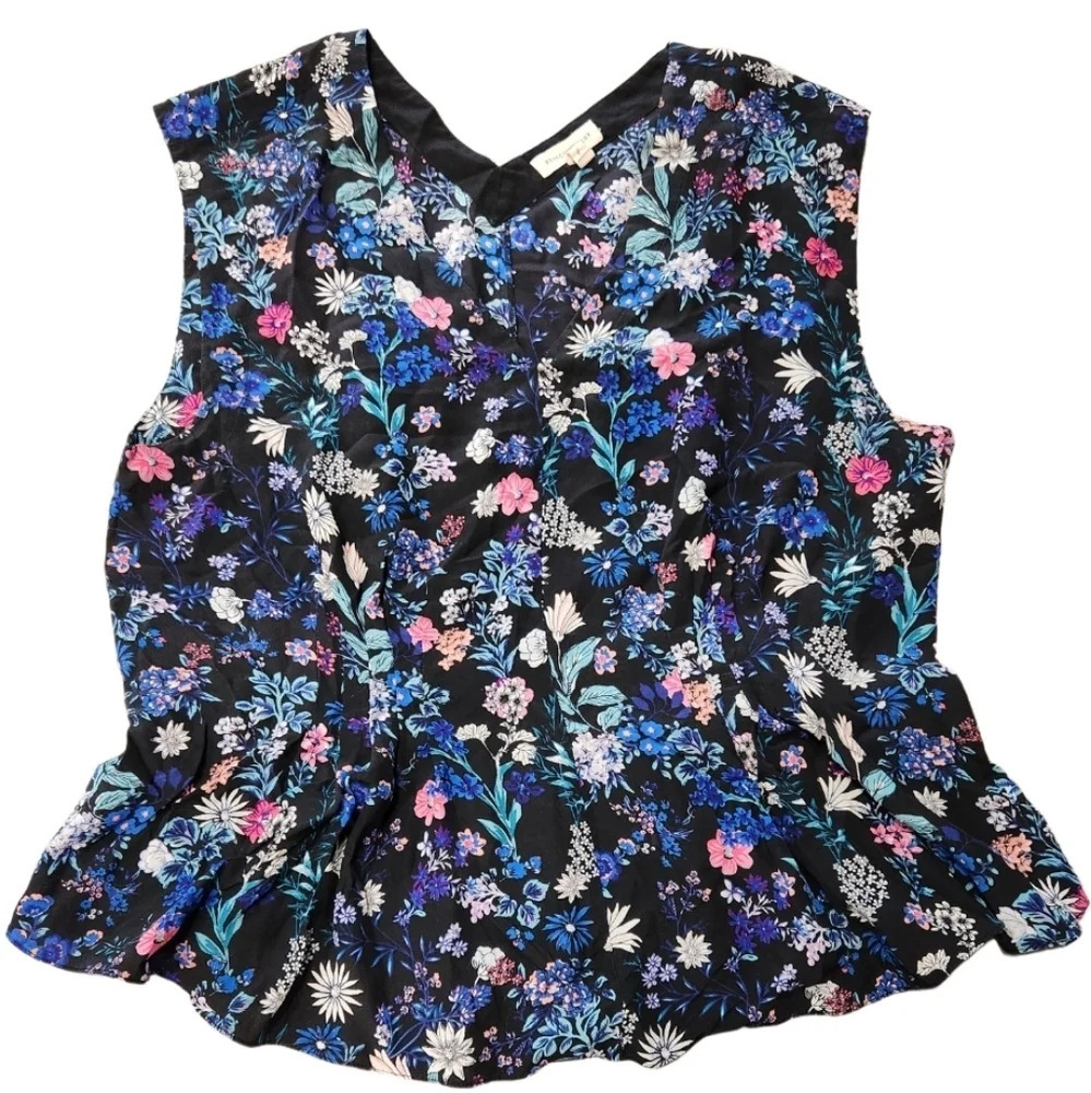 Rebecca Taylor 100% Silk Women's Blouse Floral Size 12